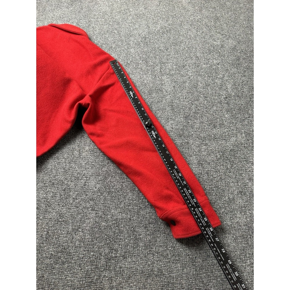 Mens Wool Pendleton Red Zip Front Jacket 1960s Made in USA, Size M - Picture 9 of 12